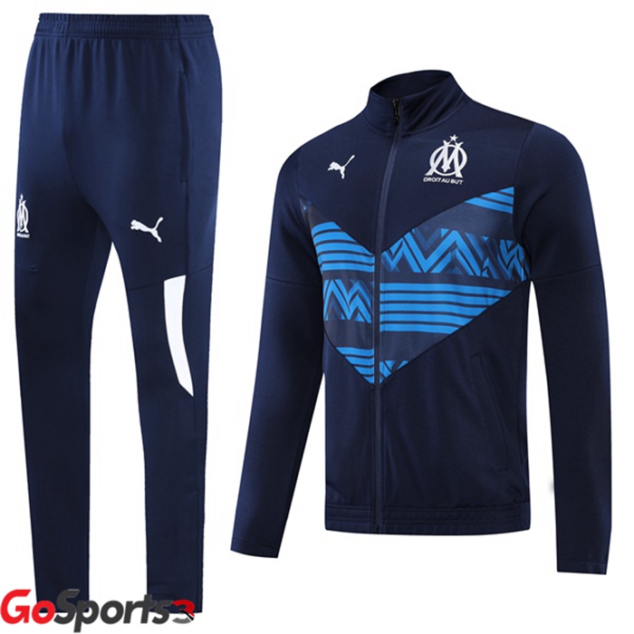 オリンピックマルセイユ ブルー トレーニングシャツセット 2022/2023