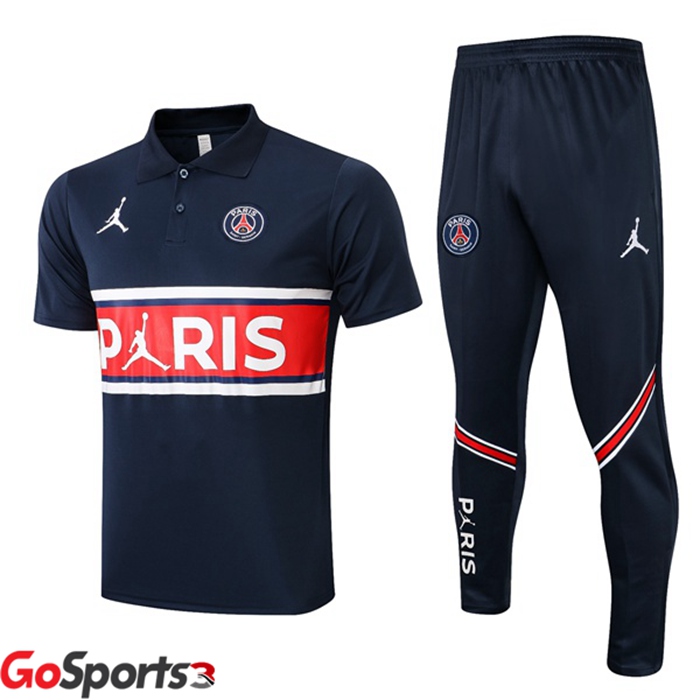 パリ サンジェルマン + ロング パンツ ロイヤルブルー ポロシャツ 2021/2022