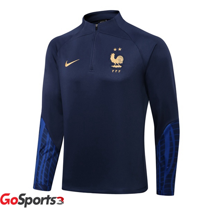 フランス代表 ロイヤルブルー トレーニングシャツ 2022/2023