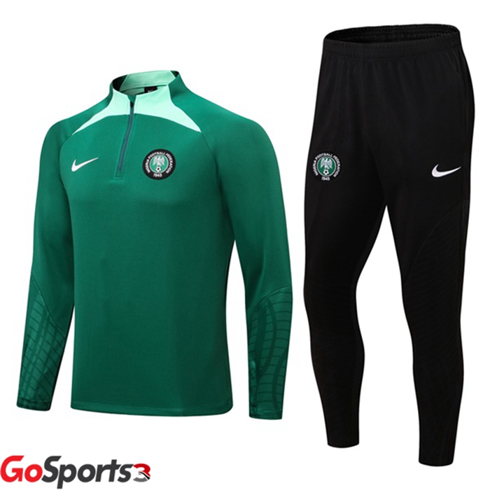 ナイジェリア代表 グリーン トレーニングシャツセット 2022/2023