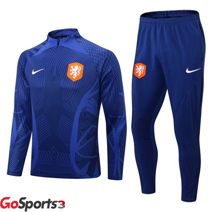 オランダ代表 ブルー トレーニングシャツセット 2022/2023