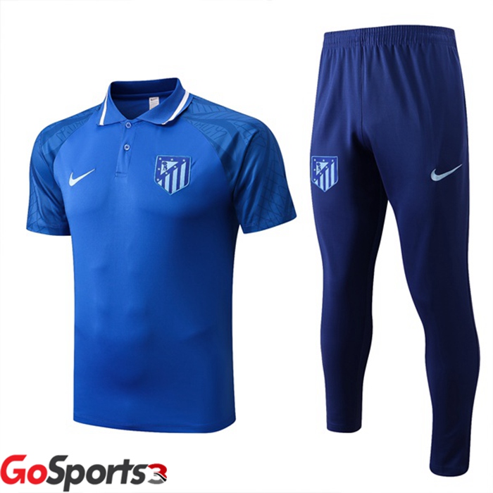 アトレチコマドリード ポロシャツ + ロング パンツ ブルー 2022/2023