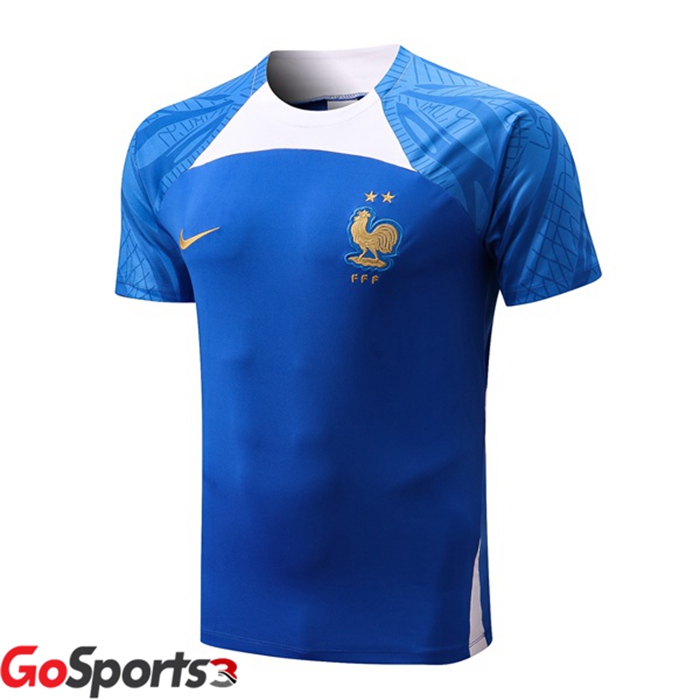 フランス代表 トレーニング ウェア 半袖 ブルー 2022/2023