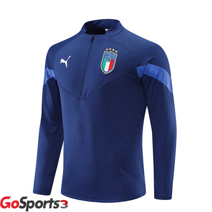 イタリア代表 トレーニングシャツ ロイヤルブルー 2022-2023