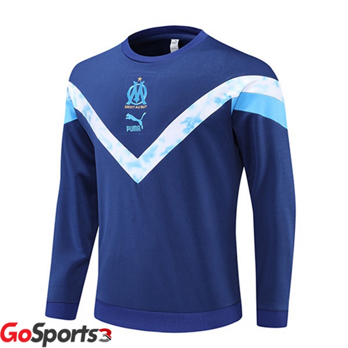 オリンピックマルセイユ トレーニングシャツ ブルー 2022-2023