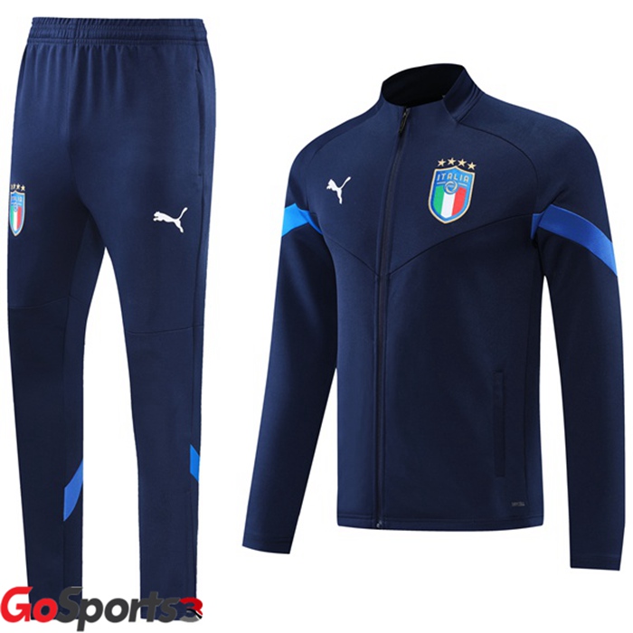 イタリア代表 トレーニングジャケットセット ロイヤルブルー 2022-2023