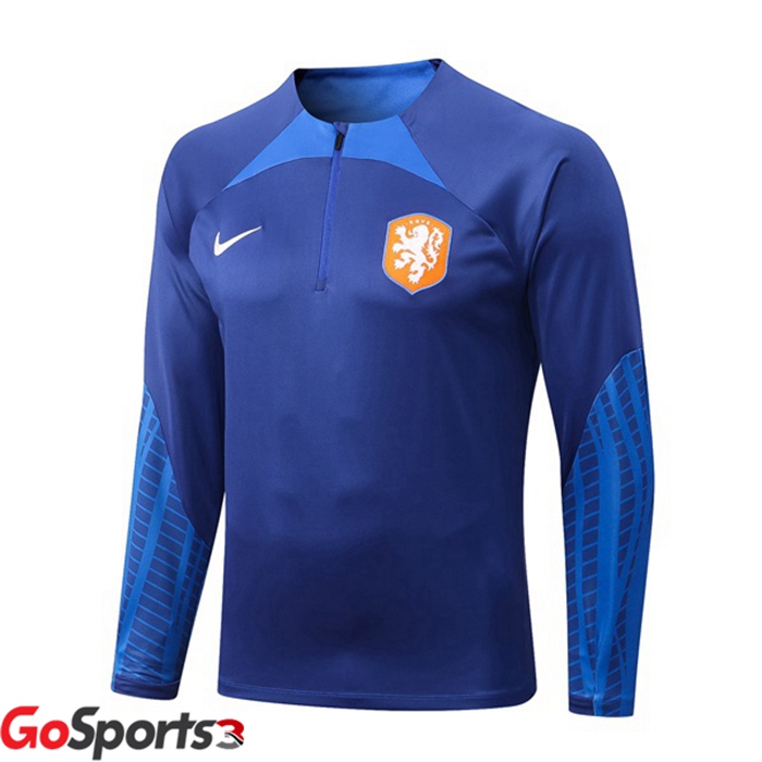 オランダ代表 トレーニングシャツ ブルー 2022-2023