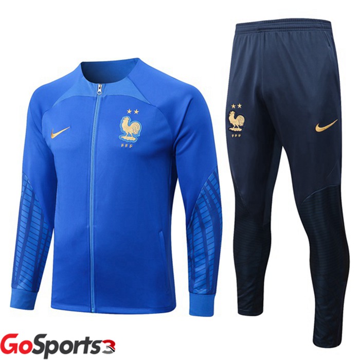 フランス代表 トレーニングジャケットセット ブルー 2022-2023