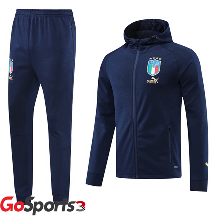 イタリア代表 トレーニングジャケットセット パーカー ロイヤルブルー 2022/2023