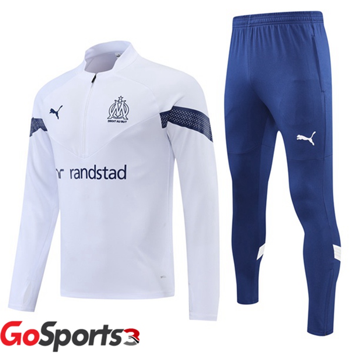 オリンピックマルセイユ トレーニングシャツセット ホワイト 2022/2023