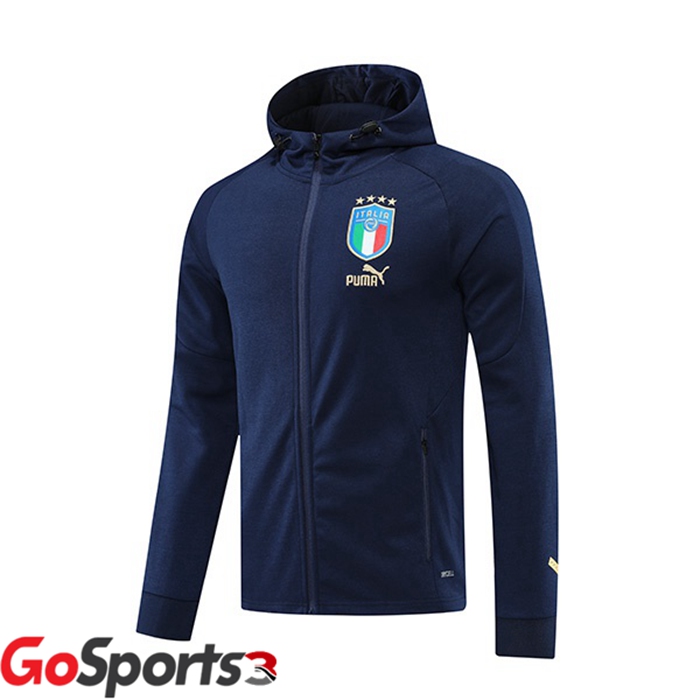イタリア代表 トレーニングジャケットパーカー ロイヤルブルー 2022/2023