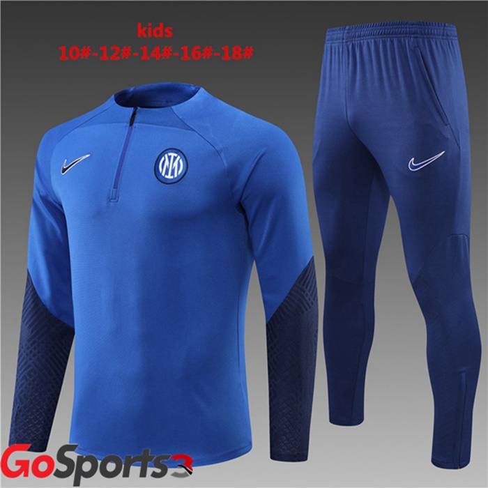 インテル キッズ トレーニングシャツセット ブルー 2022/2023