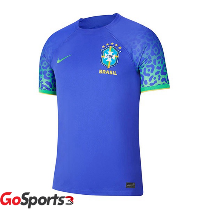 ブラジル代表 ユニフォーム アウェイ ブルー サッカーワールドカップ2022