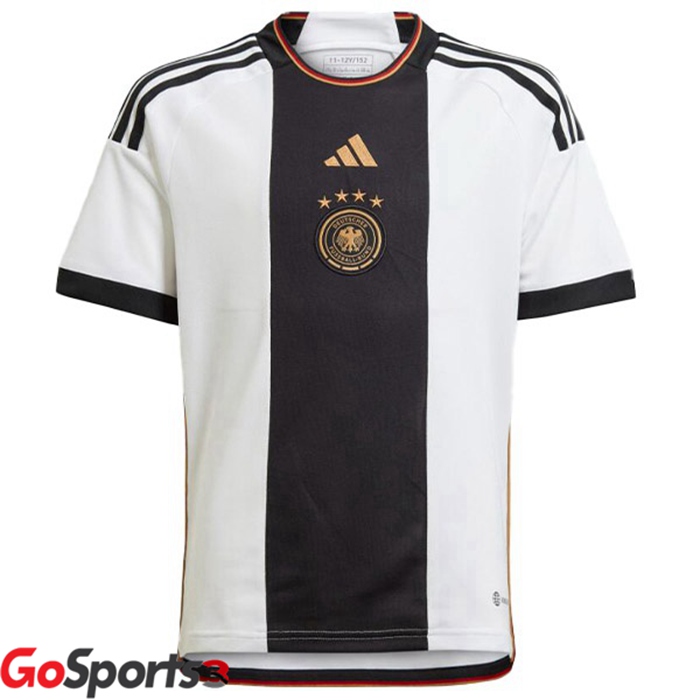 ドイツ代表 ユニフォーム ホーム ブラック ホワイト サッカーワールドカップ2022