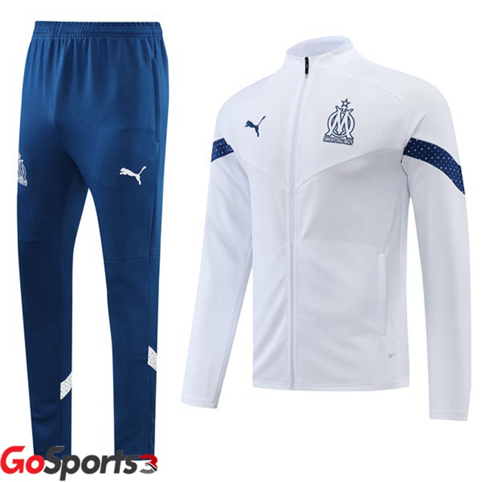 オリンピックマルセイユ トレーニングジャケットセット ホワイト 2022-2023