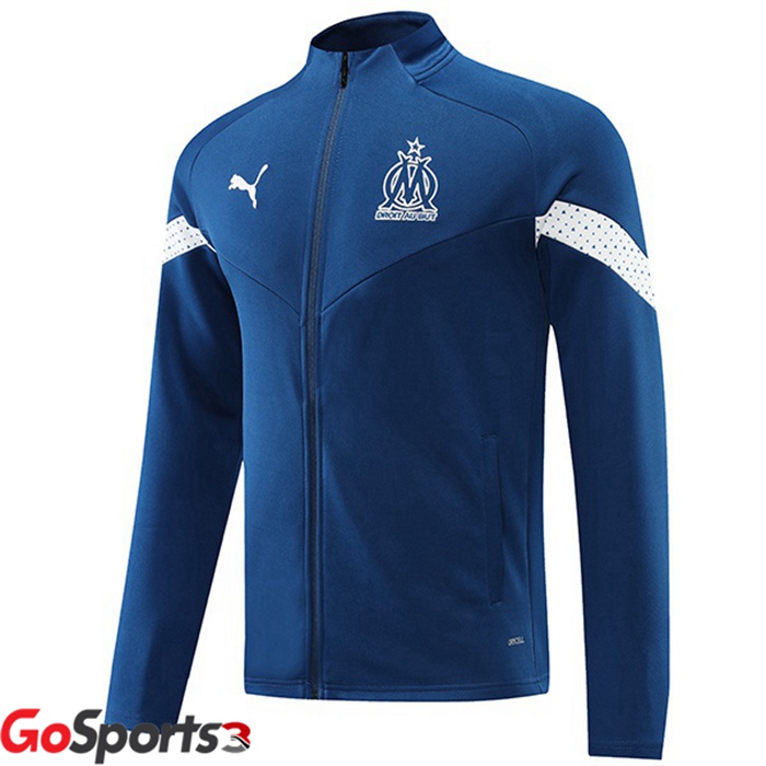 オリンピックマルセイユ トレーニングジャケット ブルー ロイヤル 2022-2023