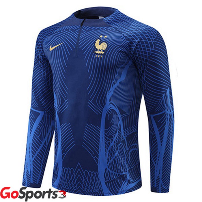 フランス代表 トレーニングシャツ ブルー 2022-2023