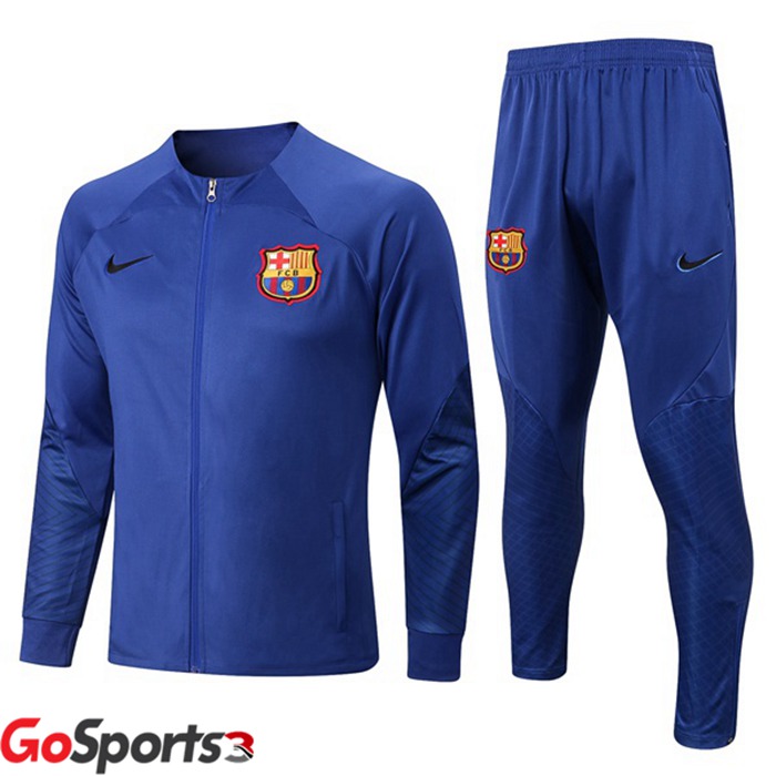 バルセロナ トレーニングジャケットセット ブルー 2022-2023
