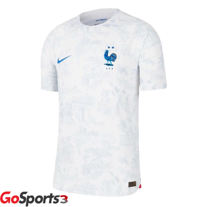 フランス代表 ユニフォーム アウェイ ホワイト サッカーワールドカップ2022