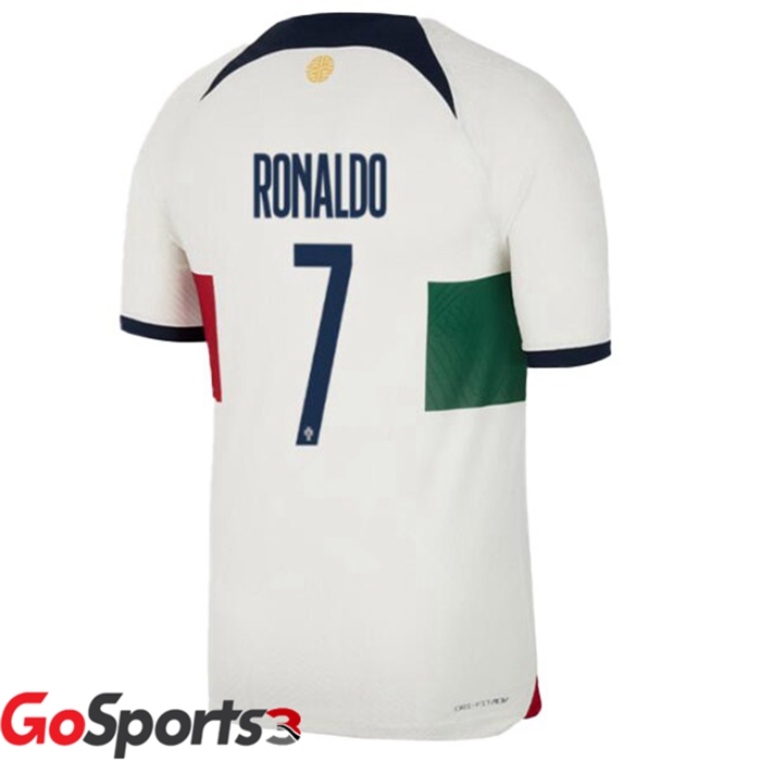 ポルトガル代表 ユニフォーム アウェイ ホワイトレッド サッカーワールドカップ2022ロナルド#7