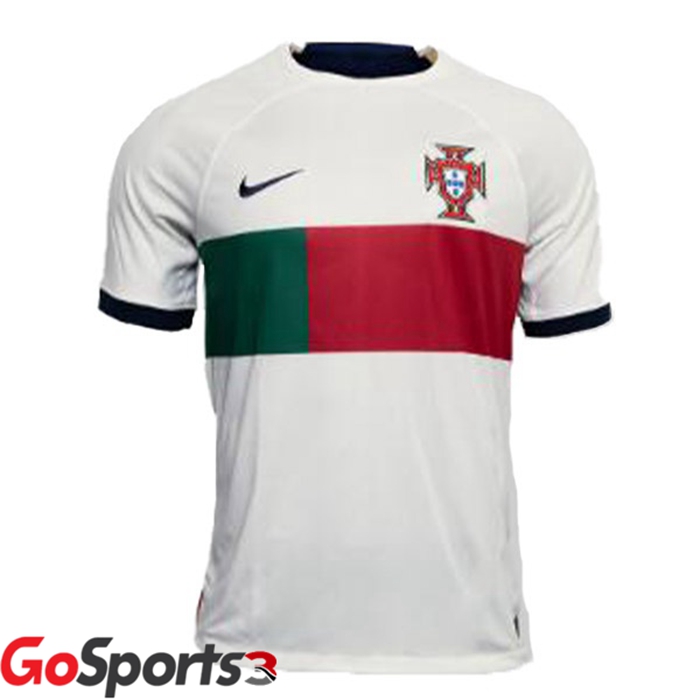 ポルトガル代表 女子 ユニフォーム アウェイ ホワイトレッド サッカーワールドカップ2022
