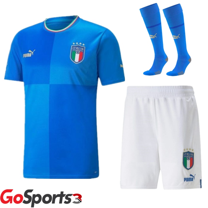 イタリア代表 ユニフォーム ホーム (ハーフ パンツ+ソックス) サッカーワールドカップ2022