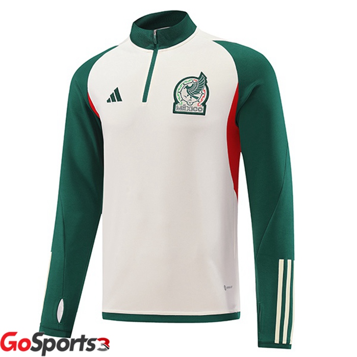 メキシコ代表 トレーニングシャツ ホワイト グリーン 2022/2023