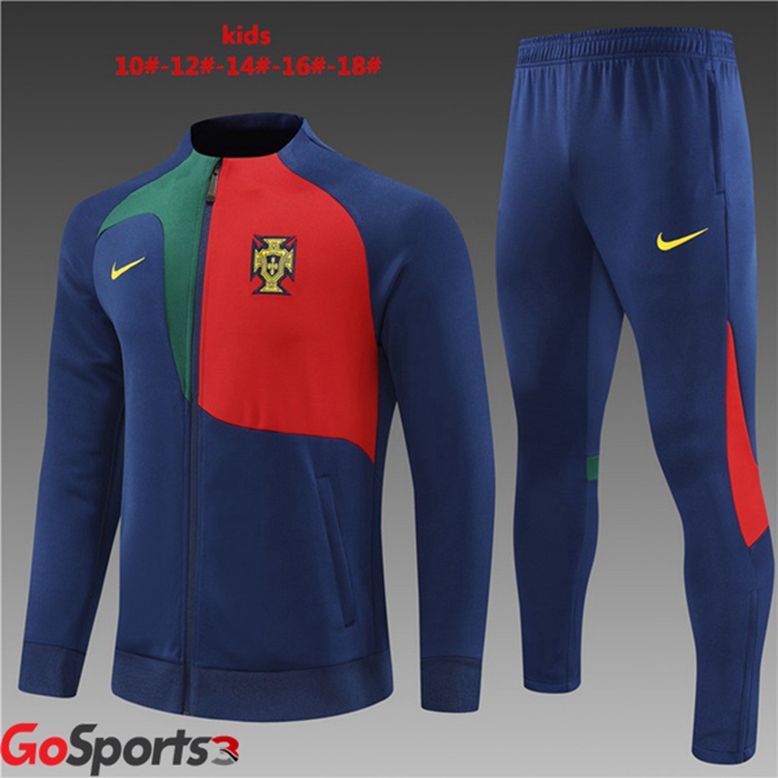 ポルトガル代表 キッズ トレーニングジャケット ロイヤルブルー 2022/2023