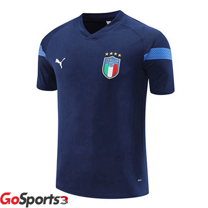 イタリア代表 トレーニング ウェア 半袖 ロイヤルブルー 2022/2023