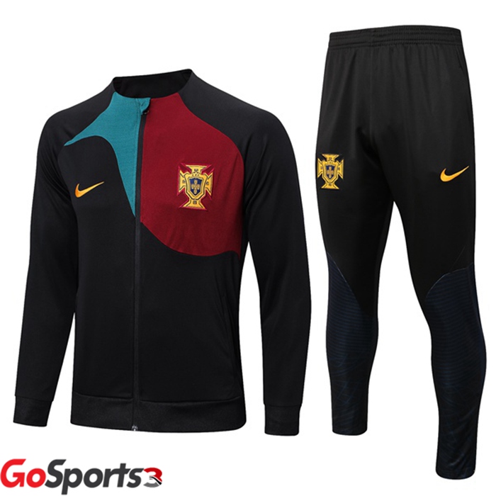 ポルトガル代表 トレーニングジャケットセット ブラック 2022/2023