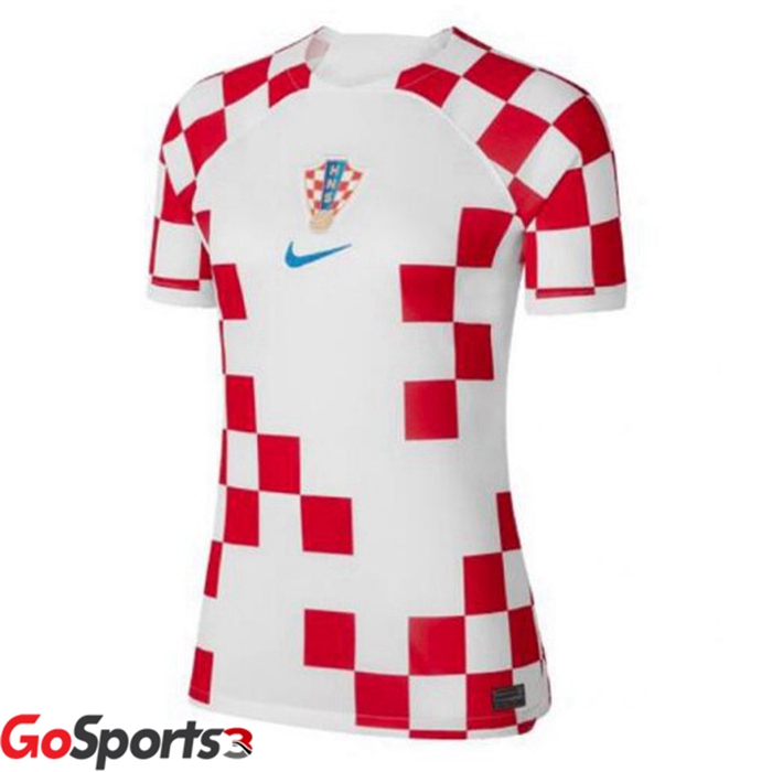 クロアチア代表 女子 ユニフォーム ホーム ホワイト レッド 2022/2023