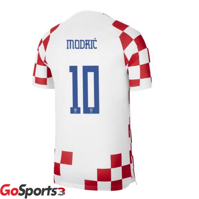 クロアチア代表 ユニフォーム ホーム ホワイト レッド 2022/2023モドリッチ#10