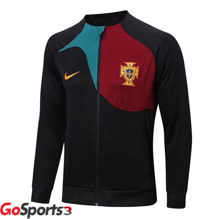 ポルトガル代表 トレーニングジャケット ブラック 2022/2023