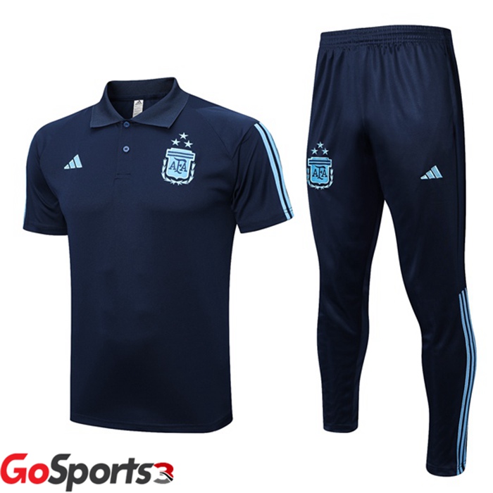 アルゼンチン代表 ポロシャツ + ロング パンツ ロイヤルブルー 2023/2024
