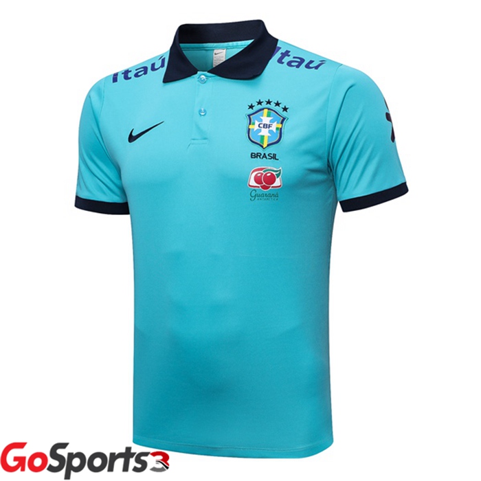 ブラジル代表 ポロシャツ ブルー 2023/2024