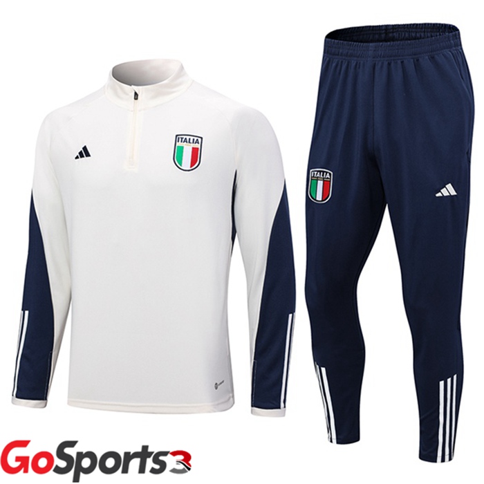 イタリア代表 トレーニングシャツセット ホワイト 2023/2024