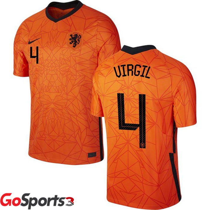 オランダ代表 ウェルギリウス ユニフォーム UEFA欧州選手権 ホーム # 4