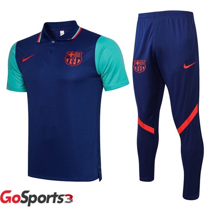 バルセロナ ポロシャツ + ロング パンツ ブルー 2021/2022