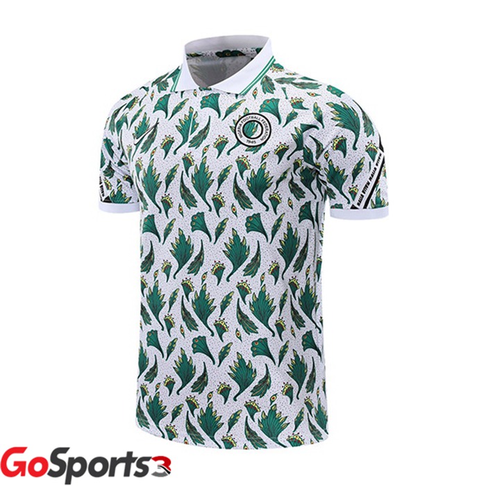ナイジェリア ポロシャツ ホワイト グリーン 2021/2022
