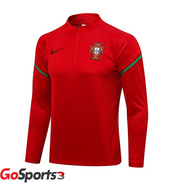 ポルトガル トレーニングシャツ レッド 2021/2022