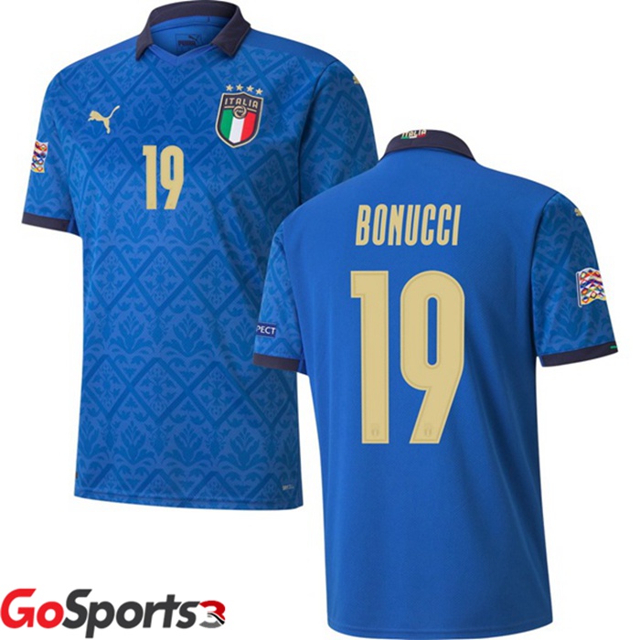 イタリア代表 ボヌッチ ユニフォーム UEFA欧州選手権 ホーム # 19