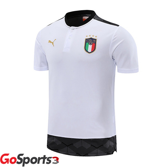 イタリア ポロシャツ ホワイト 2021/2022