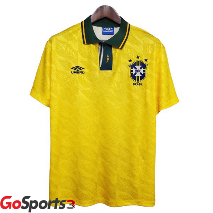 ブラジル ホームユニフォーム ヴィンテージ イエロー 1991-1993